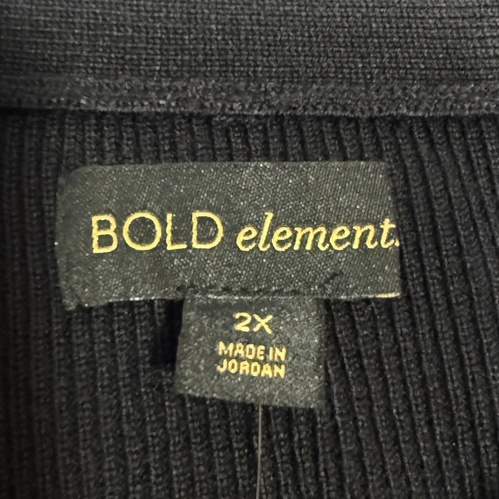 Bold Elements Womens Mid Rise Pencil Skirt Plus Black Size 2X - Picture 4 of 10